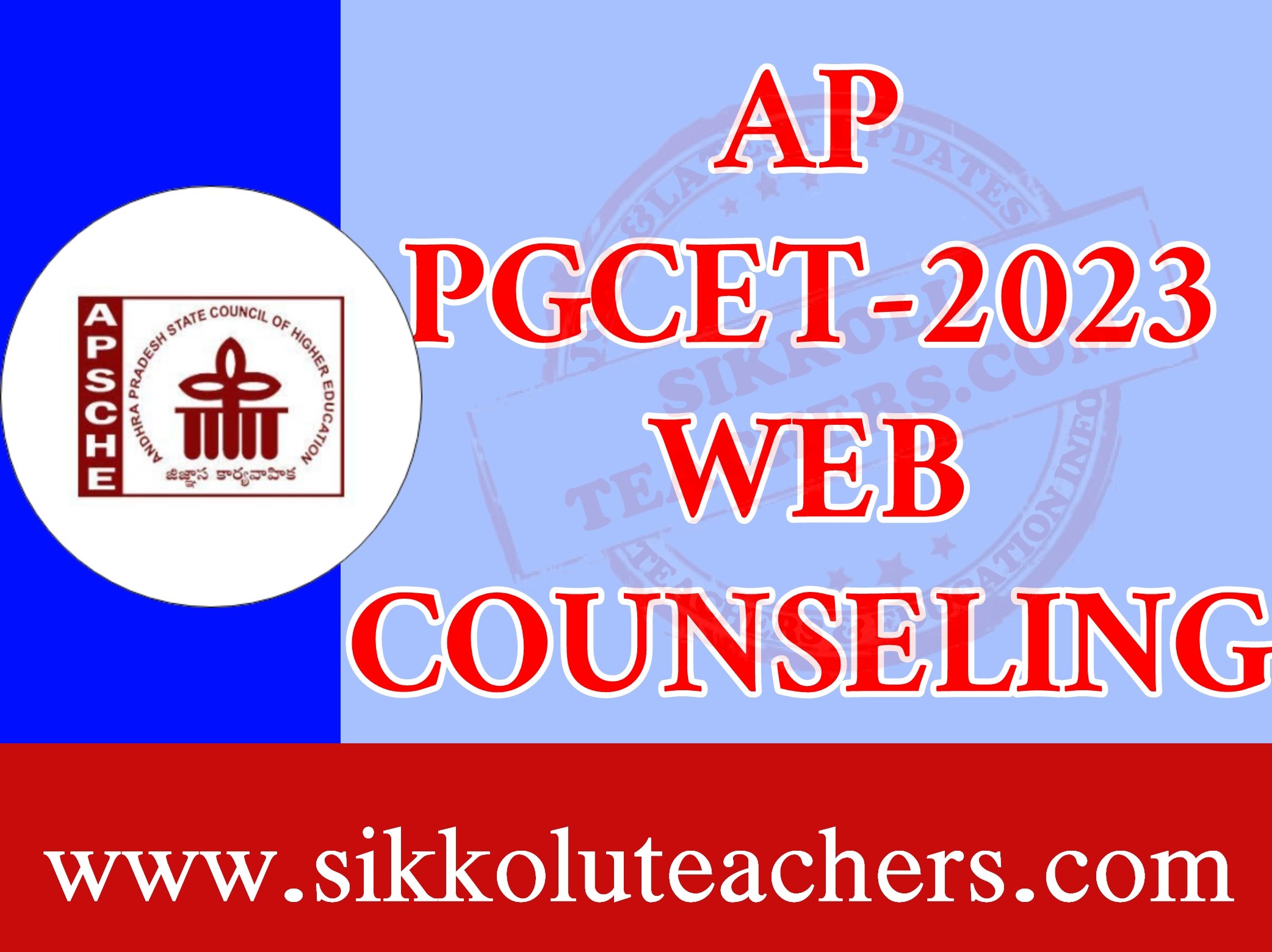 AP PGCET-2023 WEB COUNSELING
