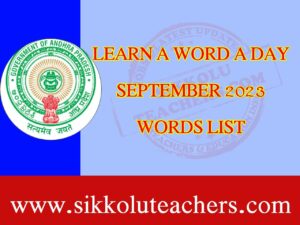 LEARN A WORD A DAY SEPTEMBER WORDS LIST 2023