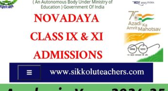 JNV LATERAL ENTRY EXAM APLLY DATE EXTENDED FOR CLASS IX & XI